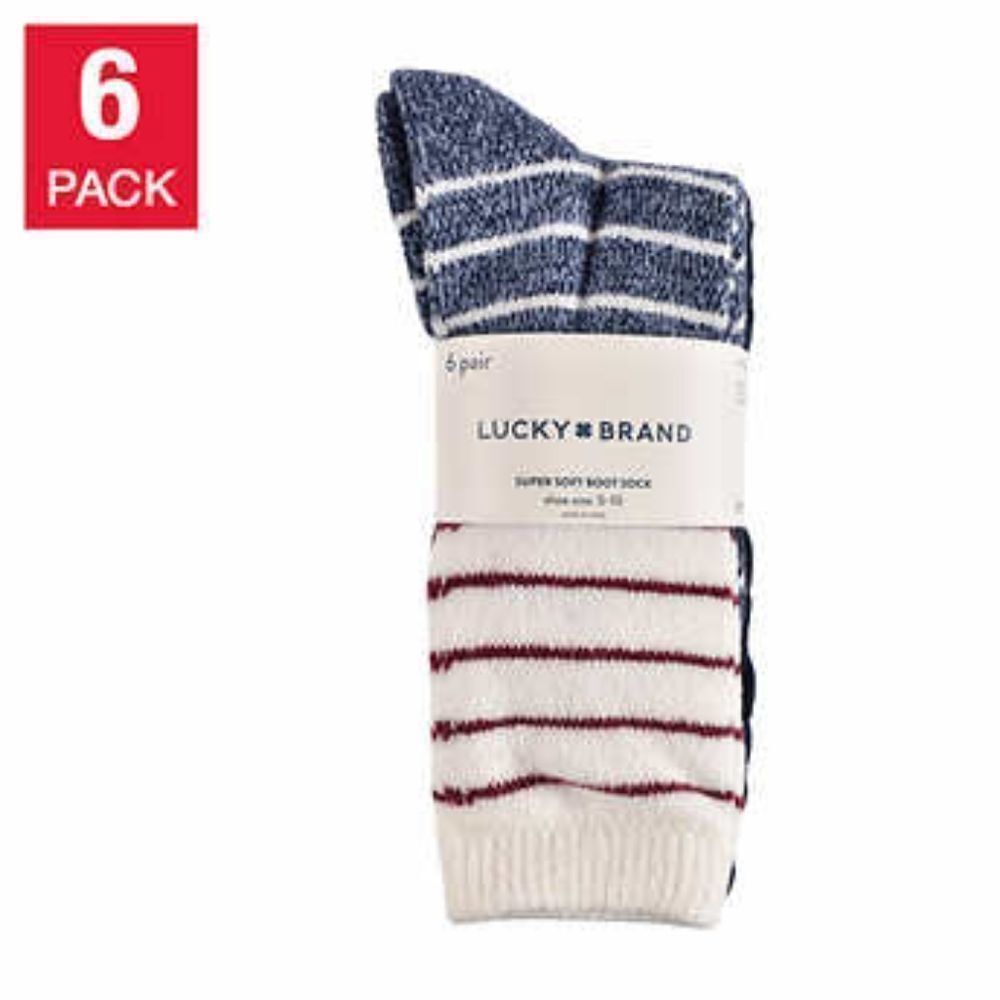 Lucky Brand Ladies' Boot Sock, 6-pair